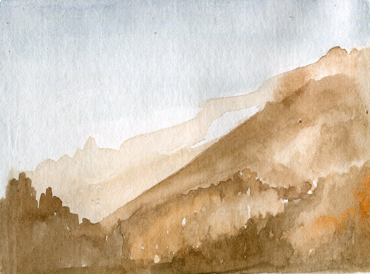 Watercolor backgrounds wild west, Arizona